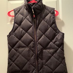 Wool puffer vest